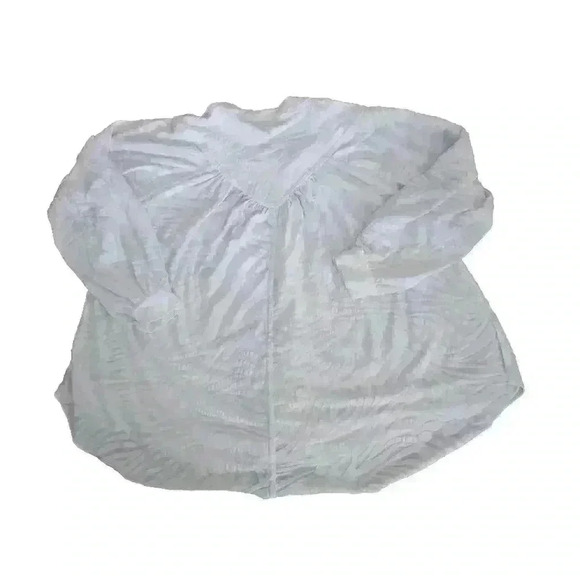 Free People Womens White Cant Stop Dreaming Oversized Blouse S - Picture 9 of 15